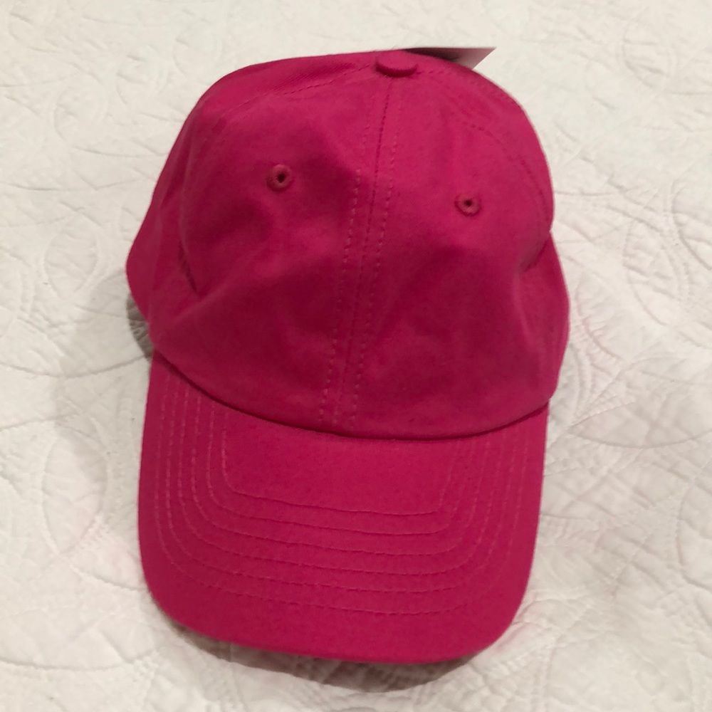 Bright pink ball cap
